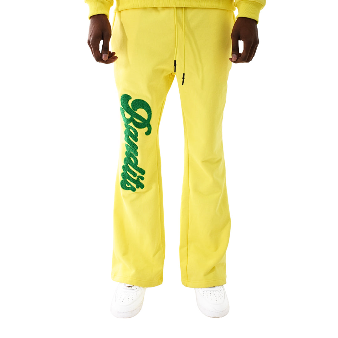 VARSITY SCRIPT SWEATPANTS LIMONCELLO Bandits Apparel NY